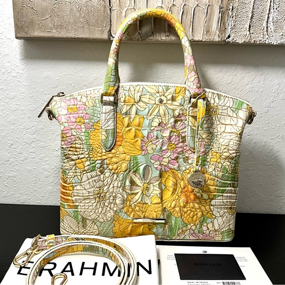 Brahmin Medium Duxbury DAFFODIL MELBOURNE W/Leather Eye NWT - Picture 1 of 8